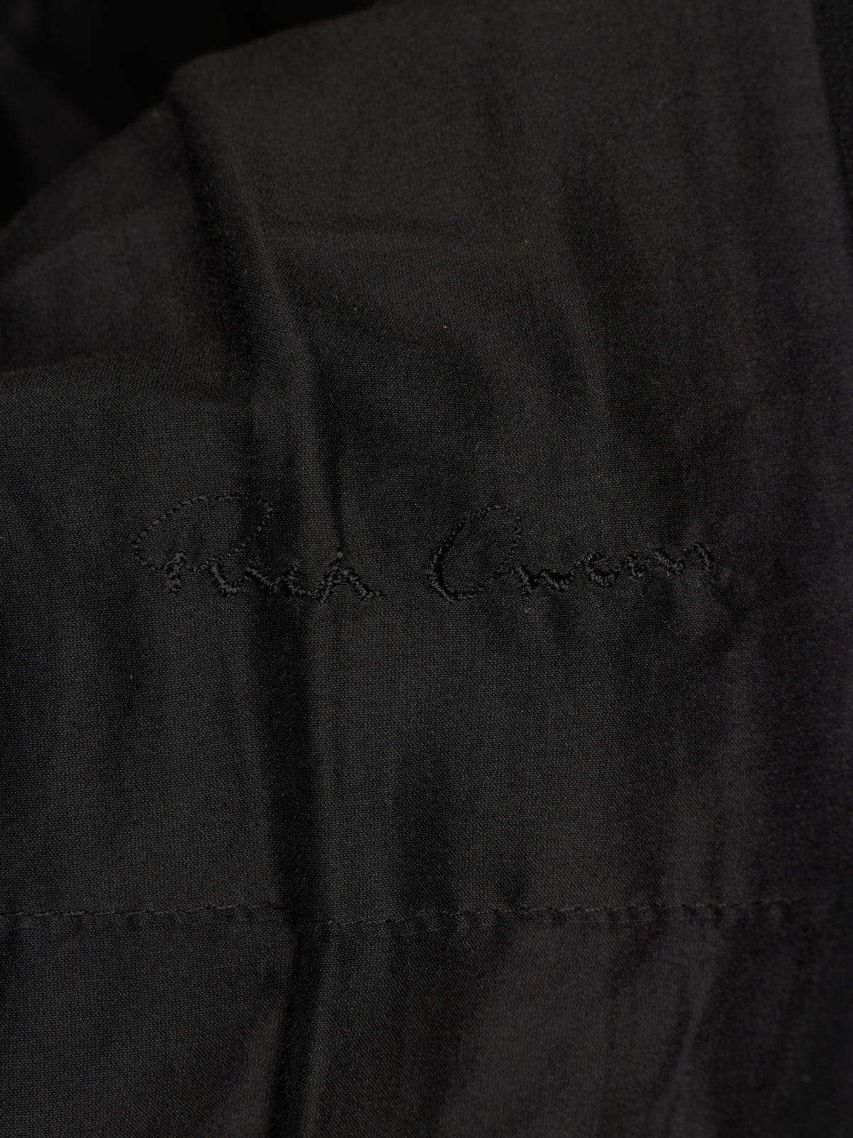 Rick Owens SS09 "STRUTTER" Black Cotton Viscose Asymmetric Zip Molino Coat