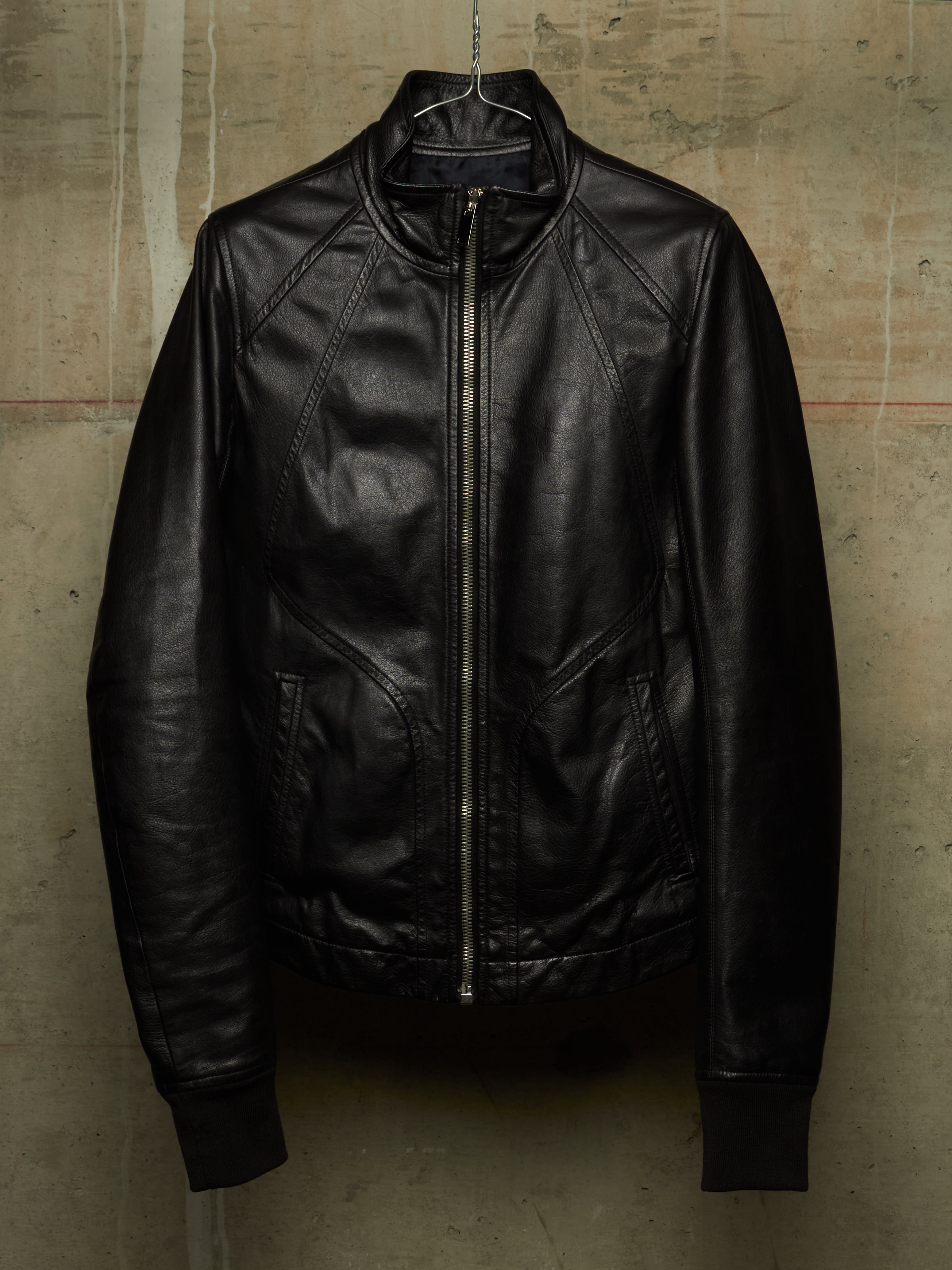 Rick Owens SS13 Cow Leather Intarsia Rider Jacket | DRIEW