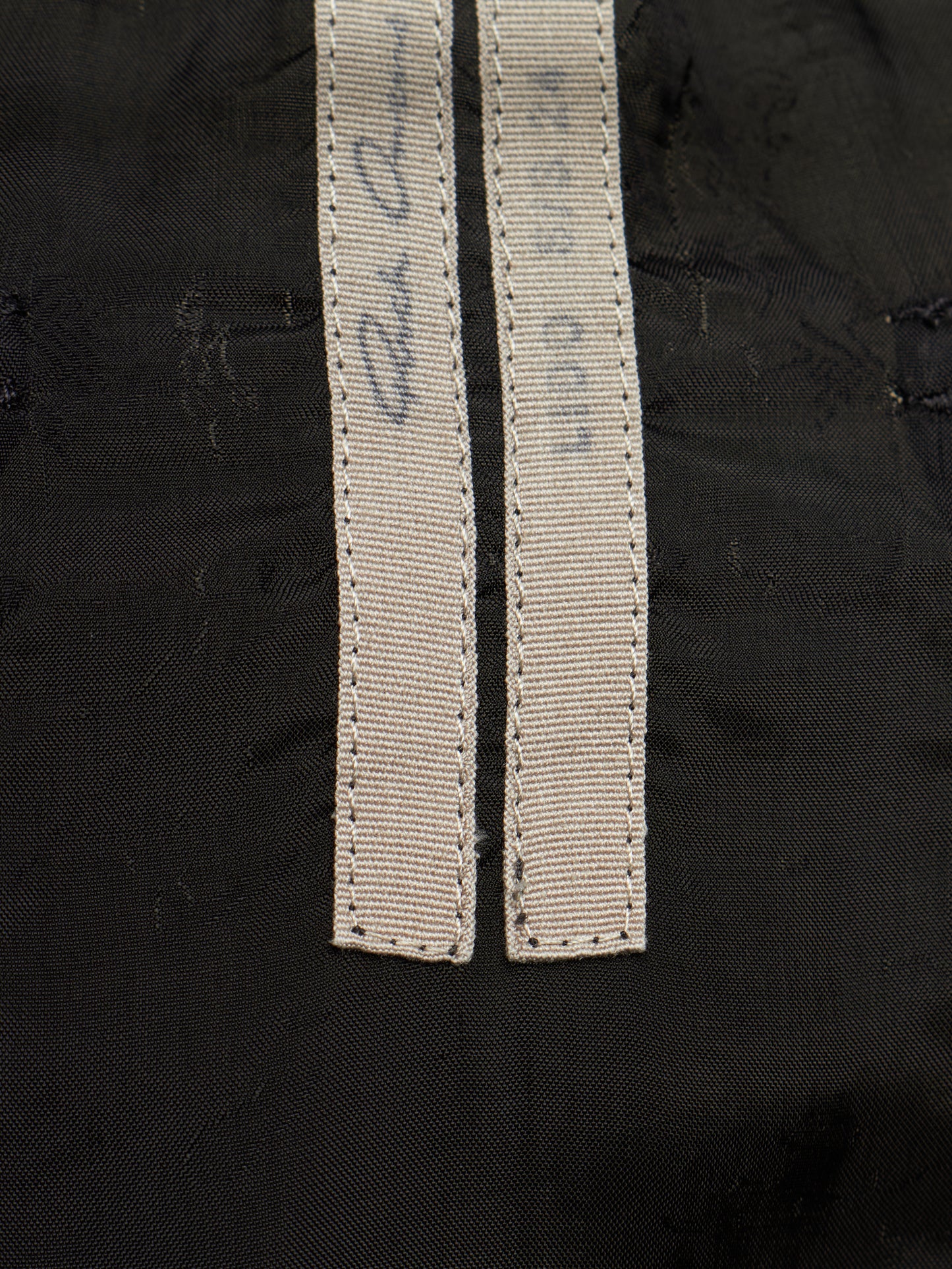 Rick Owens SS24 "LIDO" Black Cupro Drop-Crotch Pod Shorts