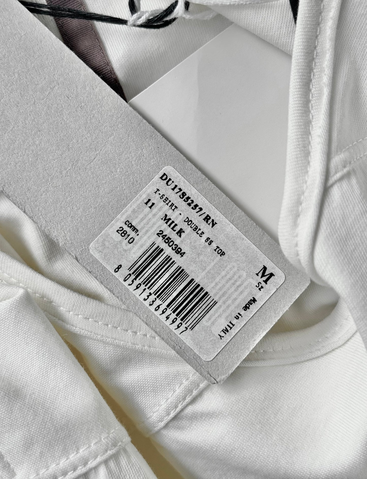 Rick Owens DRKSHDW SS17 MILK Double Layer Level T-shirt