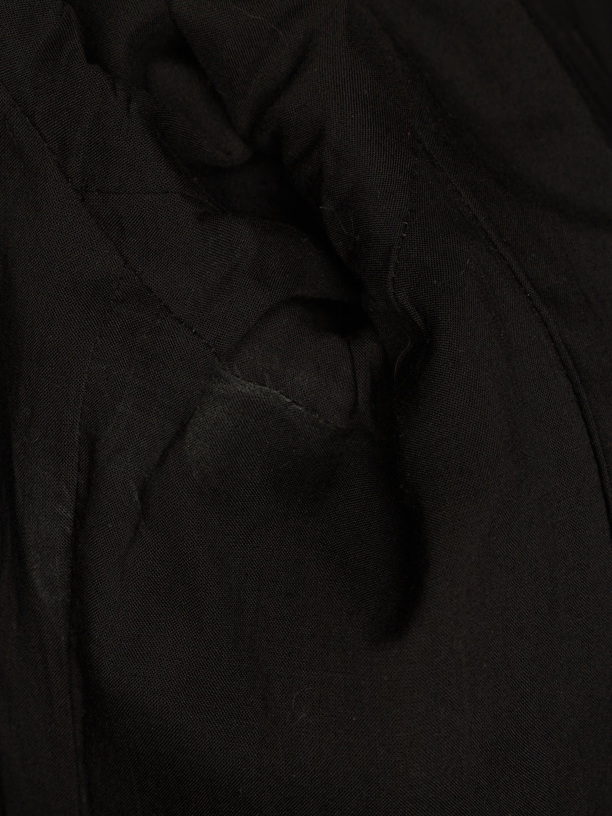 Yohji Yamamoto POUR HOMME AW25 Black Wool Army Gabardine Peak Lapel Oversized Blazer