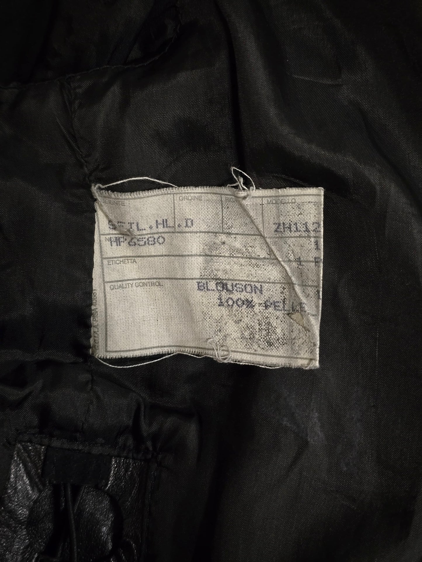 *SAMPLE* Helmut Lang SS01 Bungee Cord Cut Out Lambskin Leather Jacket