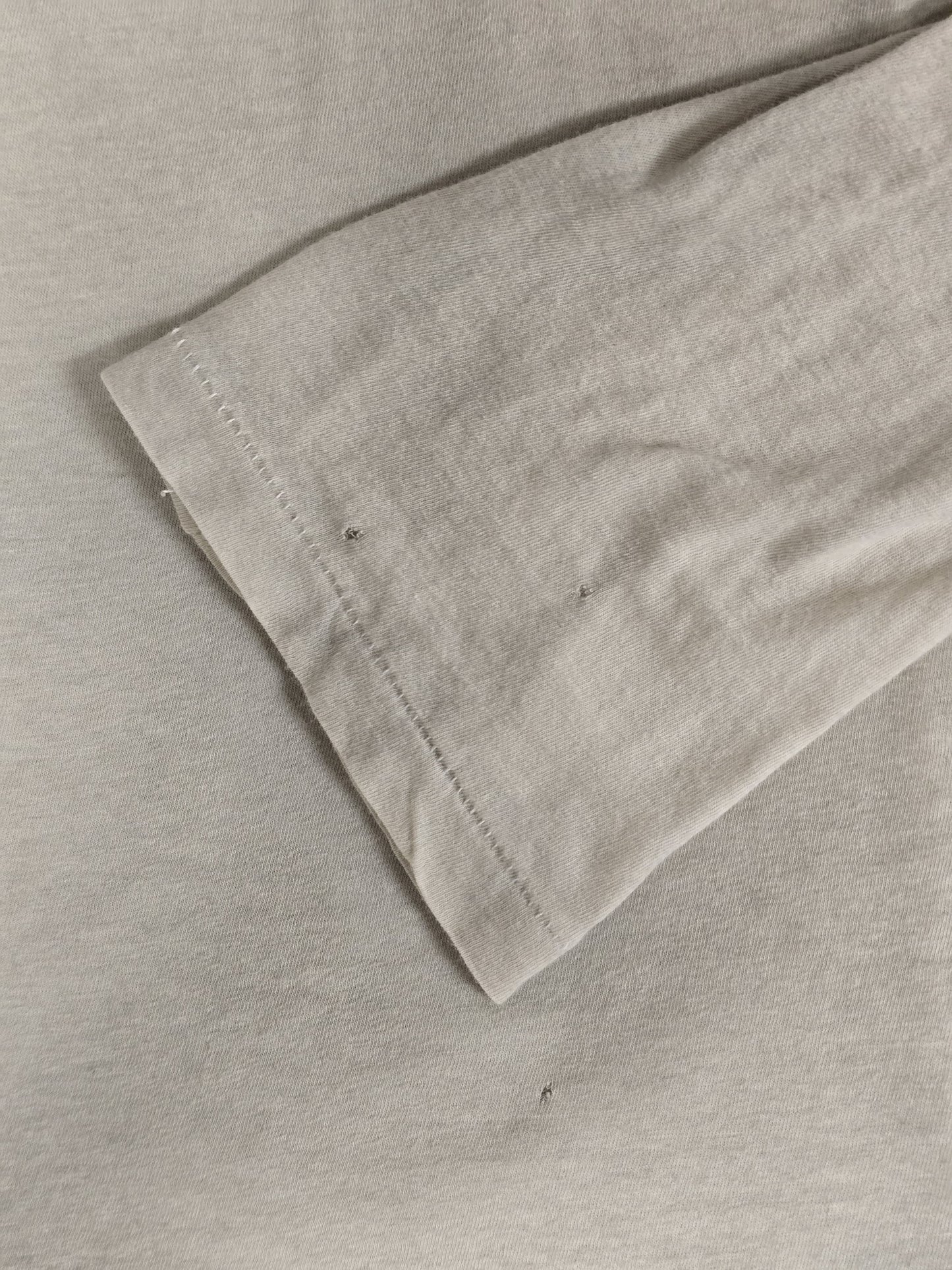 The Viridi-Anne Early 00s Overlock Garment Dyed Cotton Long-sleeves