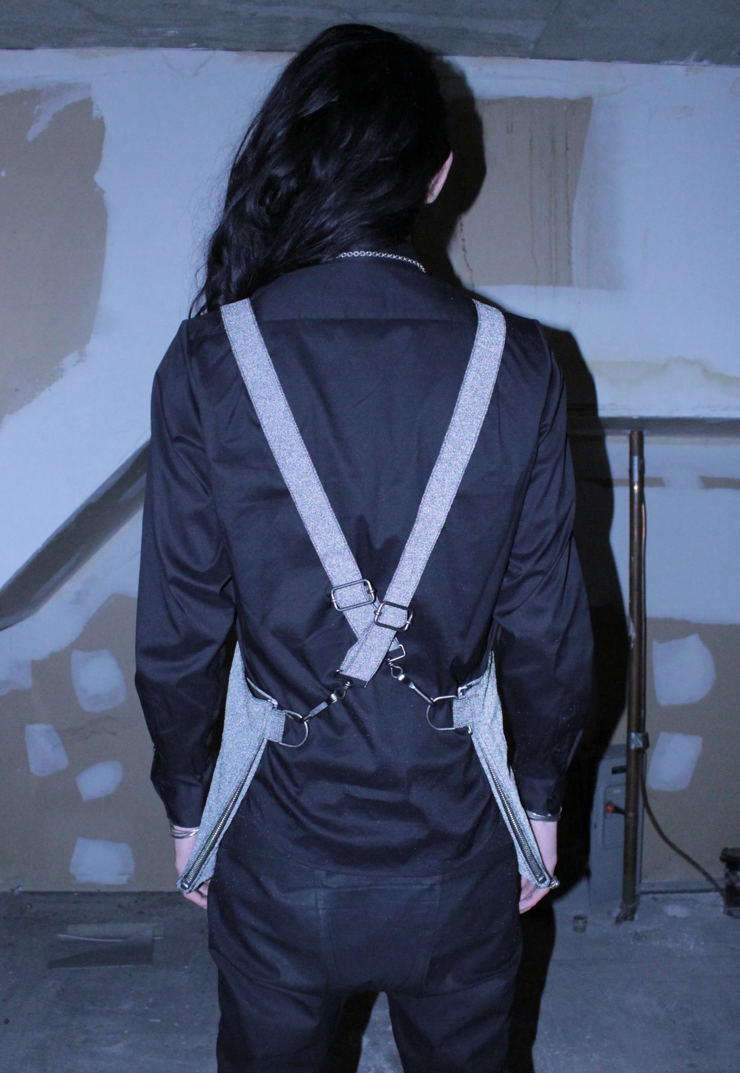 DEEPTI Collection °025-026 'V–154' Reflective Selvedge Denim Apron Vest