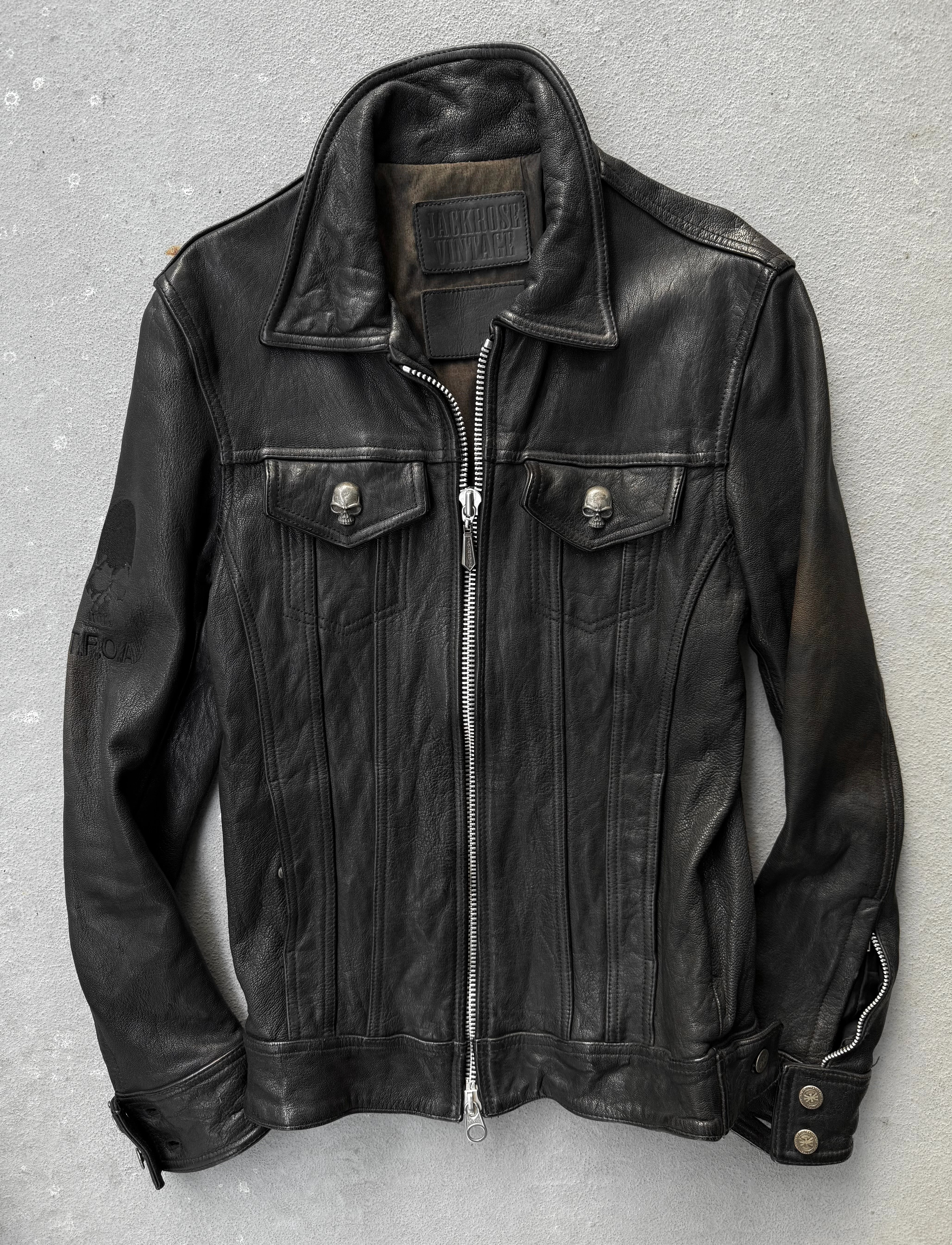 JACKROSE Crows Zero Skull Goatskin Leather Jacket | Vintage – DRIEW