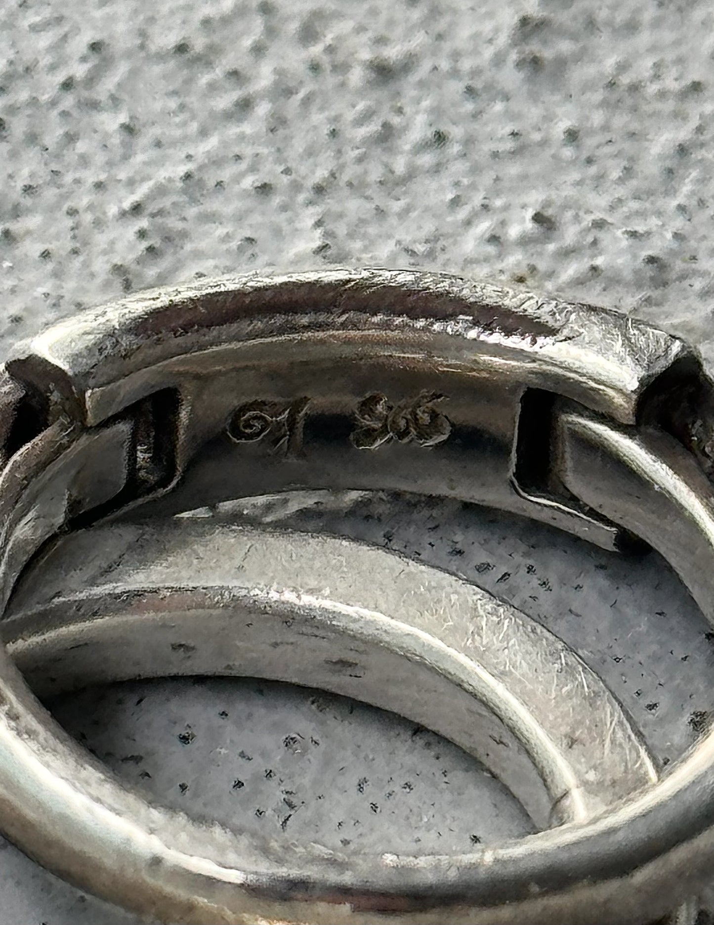 WERKSTATT:MÜNCHEN AW15 Combination Tag & Gear Silver Ring Set