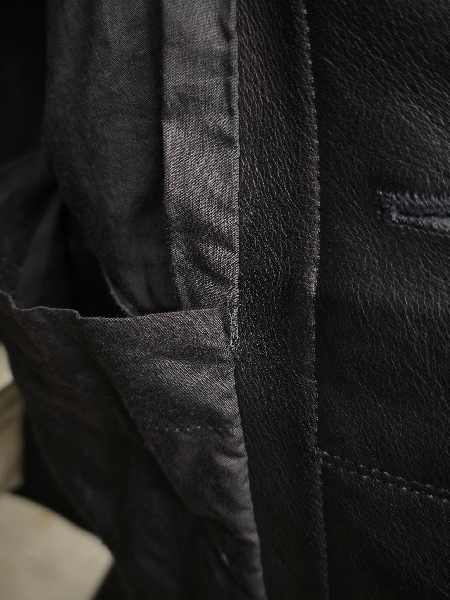 Rick Owens SS18 "DIRT" 'Little Joe' Cropped Calf Leather Jacket