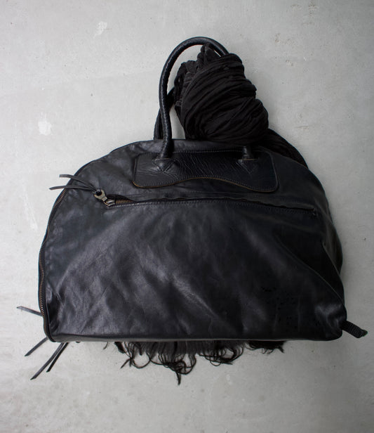 Mihara Yasuhiro x Jas M.B SS09 Expandable Double-zip Steerhide Leather Handbag