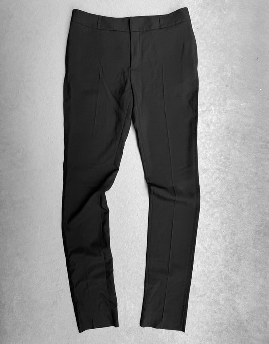 Saint Laurent Paris SS17 Black Wool Skinny Dress Pants