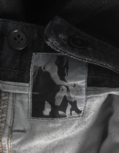 Rick Owens DRKSHDW AW07 "EXPLODER" Waxed Aircut Denim