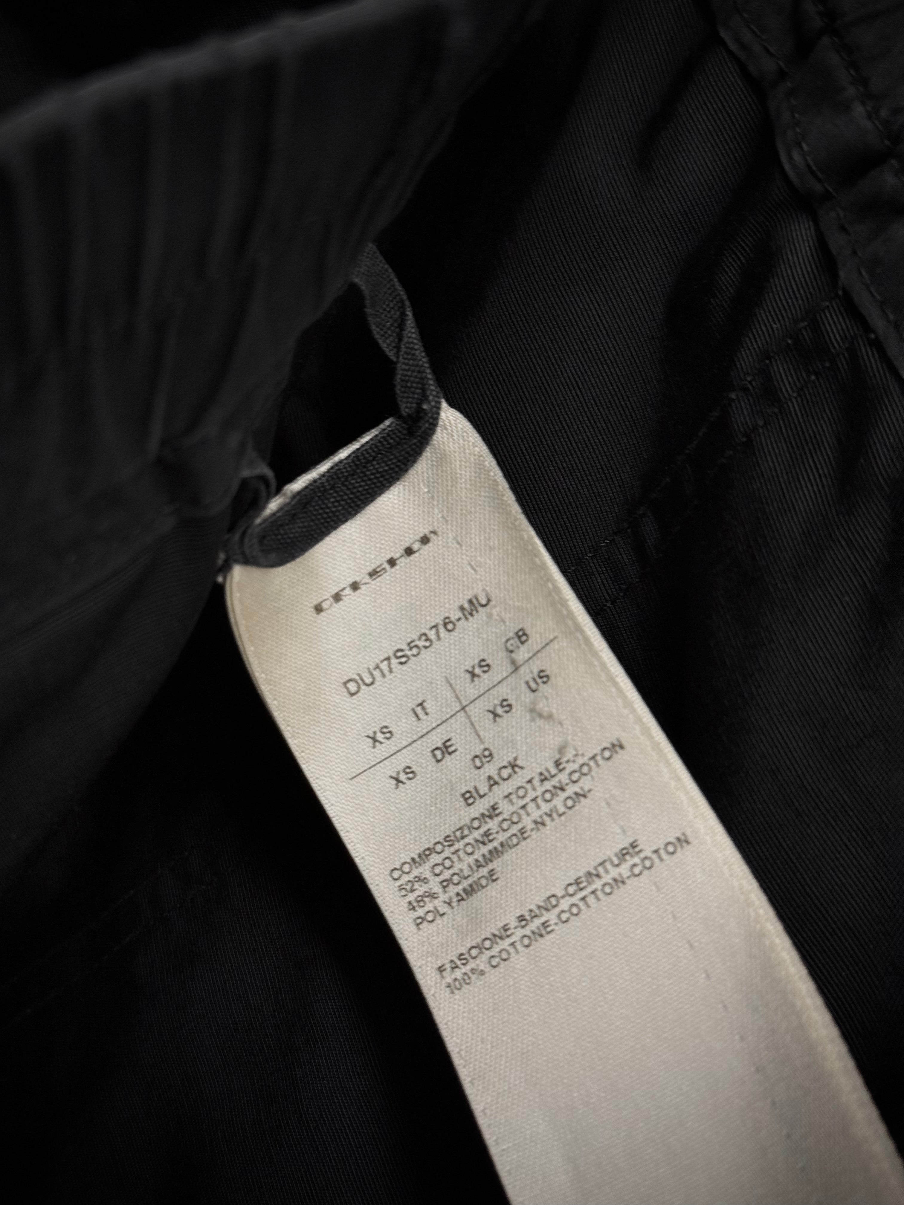 Rick Owens DRKSHDW SS17 Walrus Creatch Cargo Pants Black – DRIEW