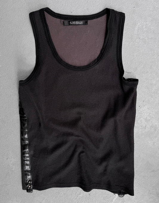 5351 Pour Les Hommes Faux Leather Side-seam Tank Top