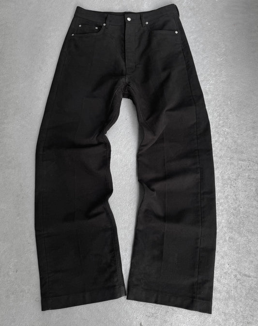 Rick Owens AW24 "PORTERVILLE" Geth Wide Leg Moleskin Denim