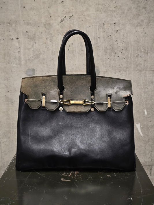 ierib SS22 Exclusive Smooth Horse + Marble Cordovan Leather 'Bark Bag #35'
