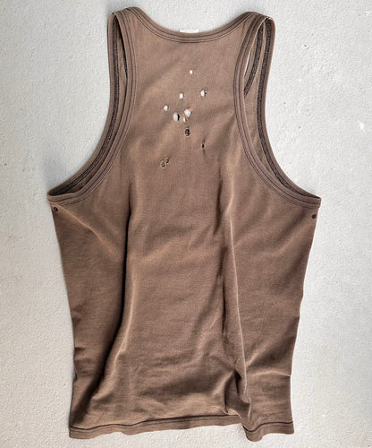 Number (N)ine SS01 “Time Migration” ‘Knight’ Bullet Holes Tank-Top