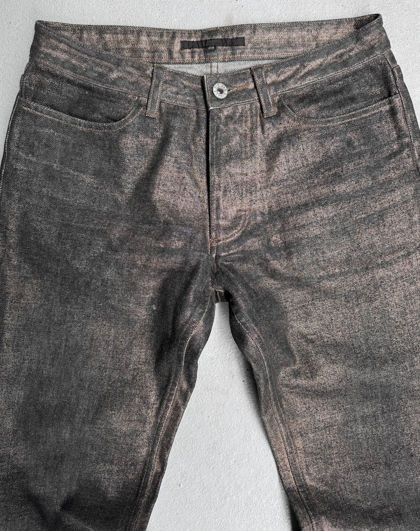 RipVanWinkle Early 00s Rustic Indecresent Flare Bootcut Denim