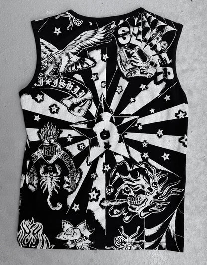 Yasuyuki Ishii Early 00s Tattoo ‘Rabbit Fighter’ Tank Top