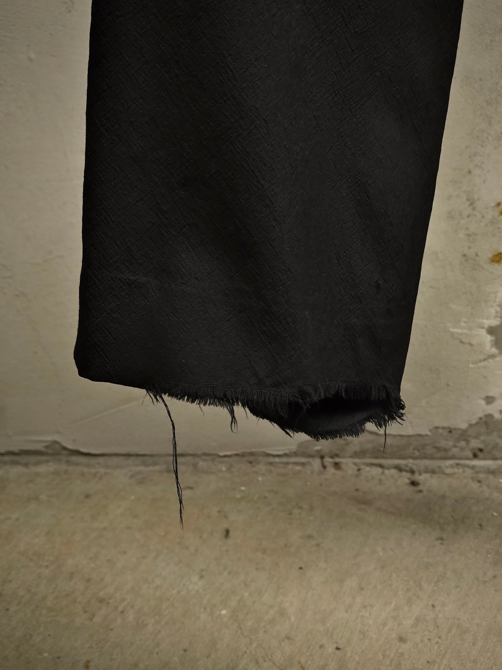 Rick Owens SS18 "DIRT" Drop-crotch Virgin Wool Wide Trousers detail | DRIEW GARMENTS