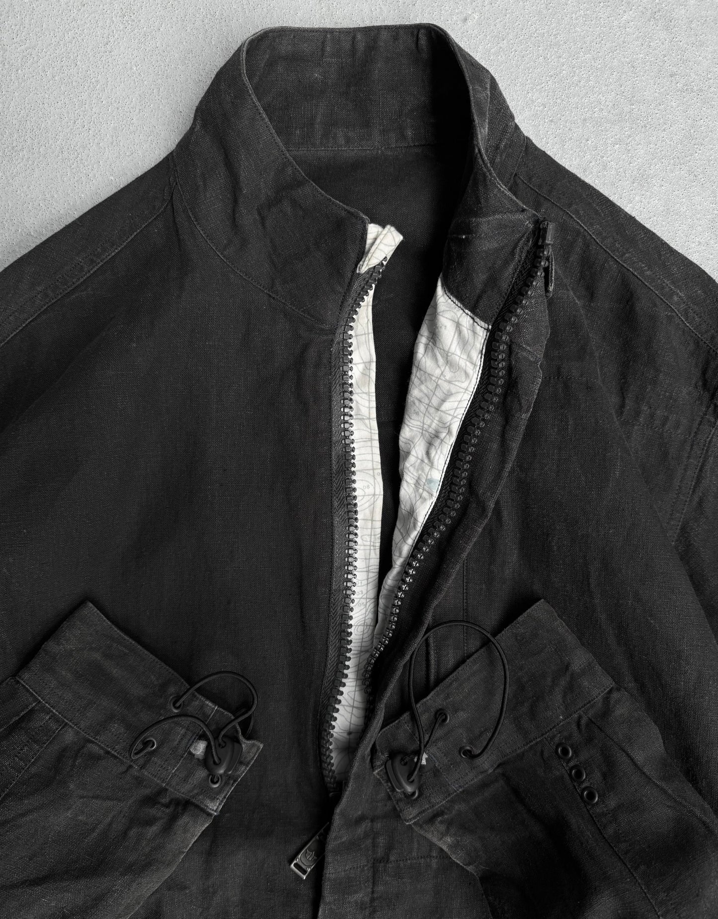 Maharishi SS01 Sun Faded Zam Hemp Zip-up Track Jacket