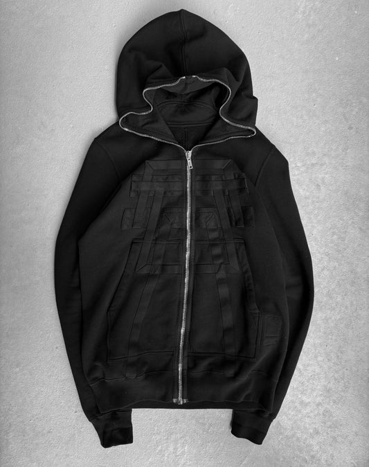 Rick Owens DRKSHDW SS20 “TECTUALT” Pyramid Fleece Gimp Hoodie