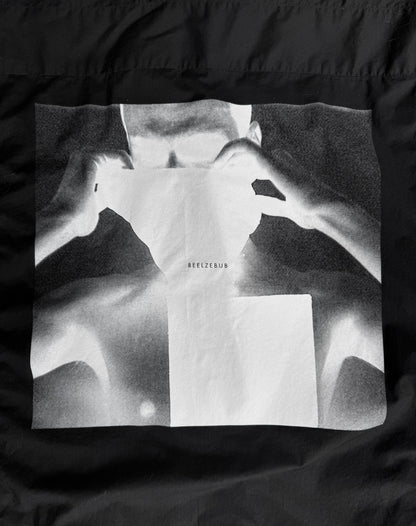 Julius_7 SS19 “BEELZEBUB;” Oversized Graphic Button-up Shirt