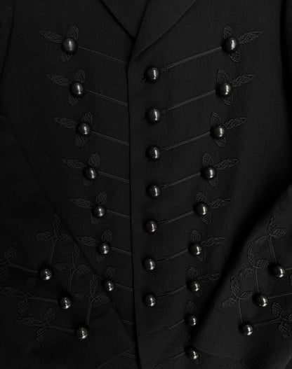 Number (N)ine AW06 “NOIR”Embroidered Wool Napoleon Blazer