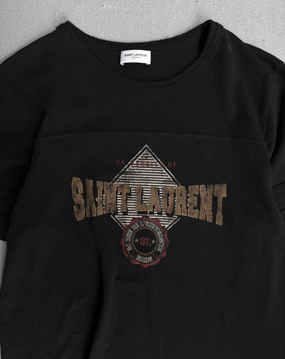 Saint Laurent Paris SS21 University Alumni Logo T-shirt