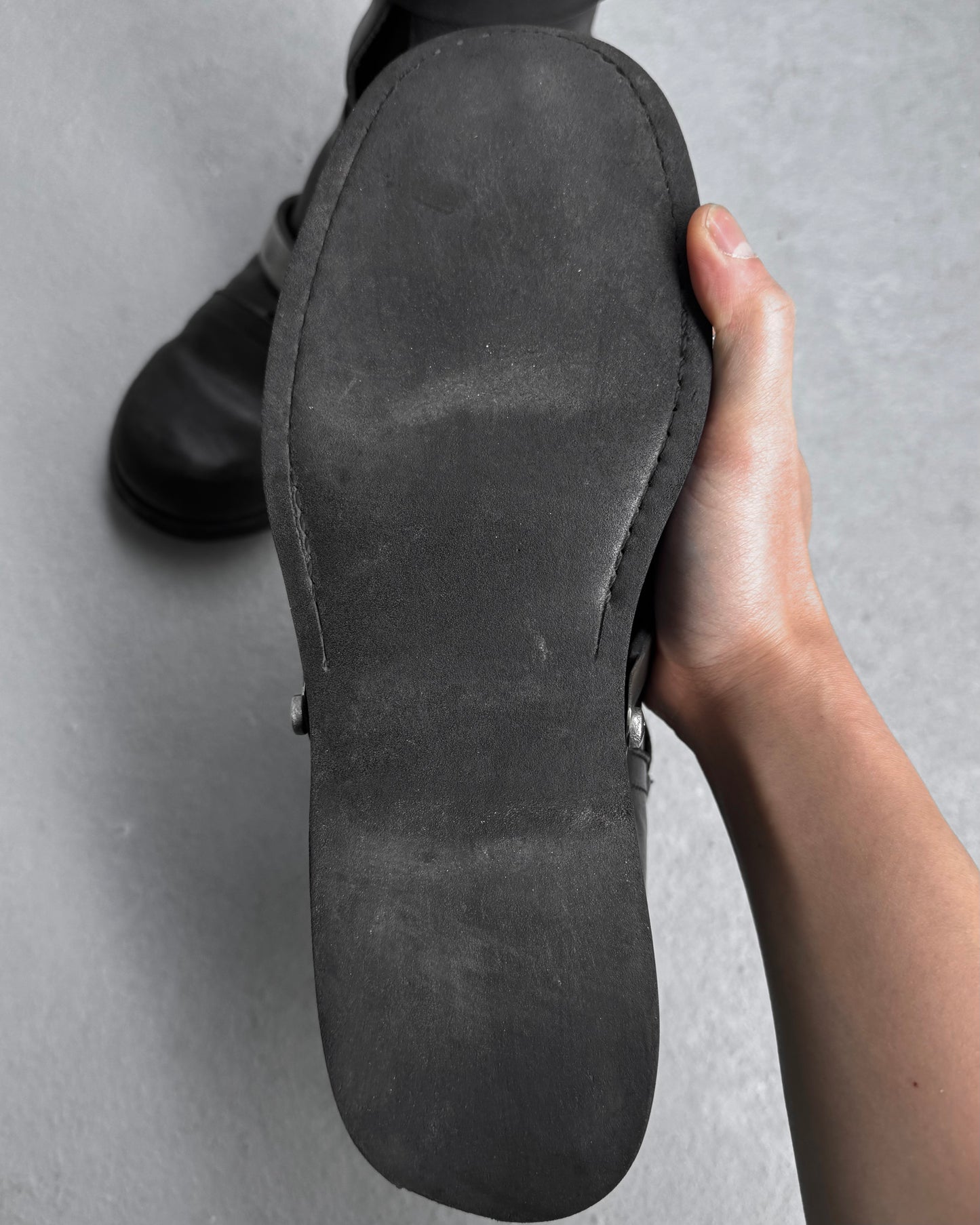 Dirk Bikkembergs SS96 Metal Straps Military Leather Boots