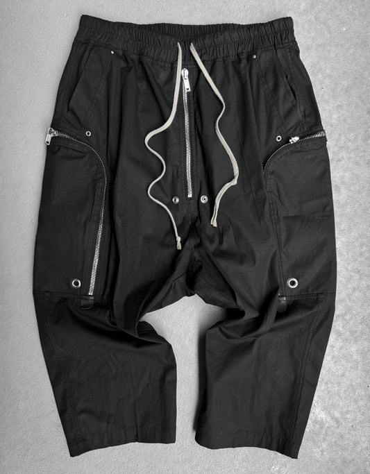 Rick Owens SS24 “LIDO” Cropped Bauhaus Cargo Pants