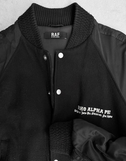 RAF by Raf Simons AW06-07 Peter de Potter’s ‘Ashes & Heroes’ Embroidered Varsity Jacket