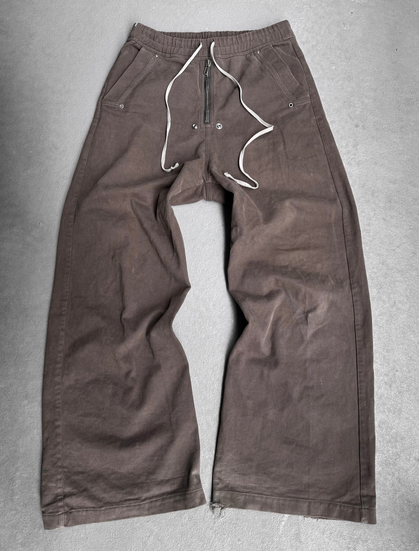 Rick Owens AW22 “STROBE” Brown Jumbo Leg ‘Bela’ Pants