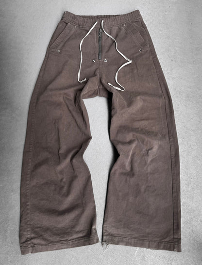 Rick Owens AW22 “STROBE” Brown Jumbo Leg ‘Bela’ Pants
