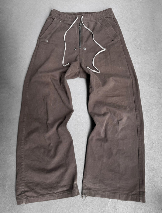 Rick Owens AW22 “STROBE” Brown Jumbo Leg ‘Bela’ Pants