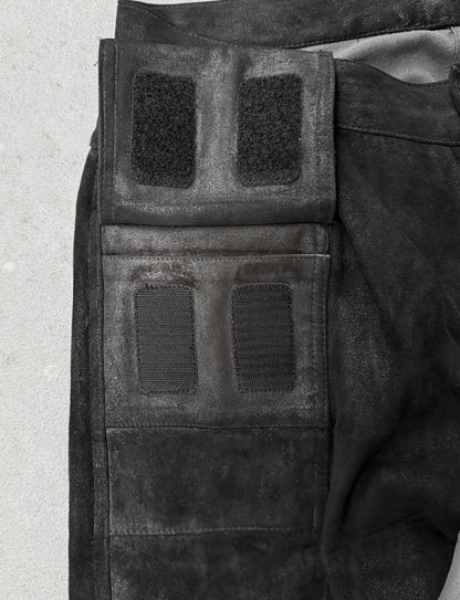 Rick Owens DRKSHDW SS15 “FAUN” Blistered Lambskin Leather Memphis Pants