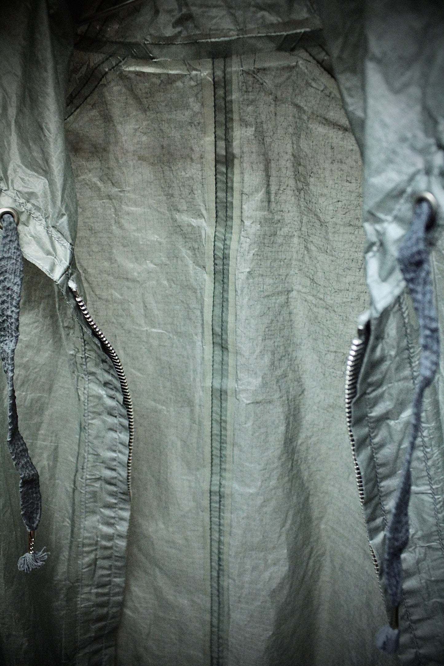 Carol Christian Poell 'VM/2423 ROOMS-PTC/29' Object-dyed Kangaroo Leather Parachute Vest Bag