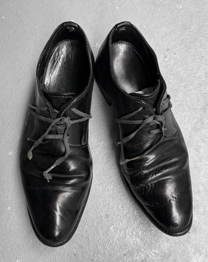 Carol Christian Poell ‘AM/2600 CUL-PTC’ Black Object-dyed Culatta Horse Leather Derbies