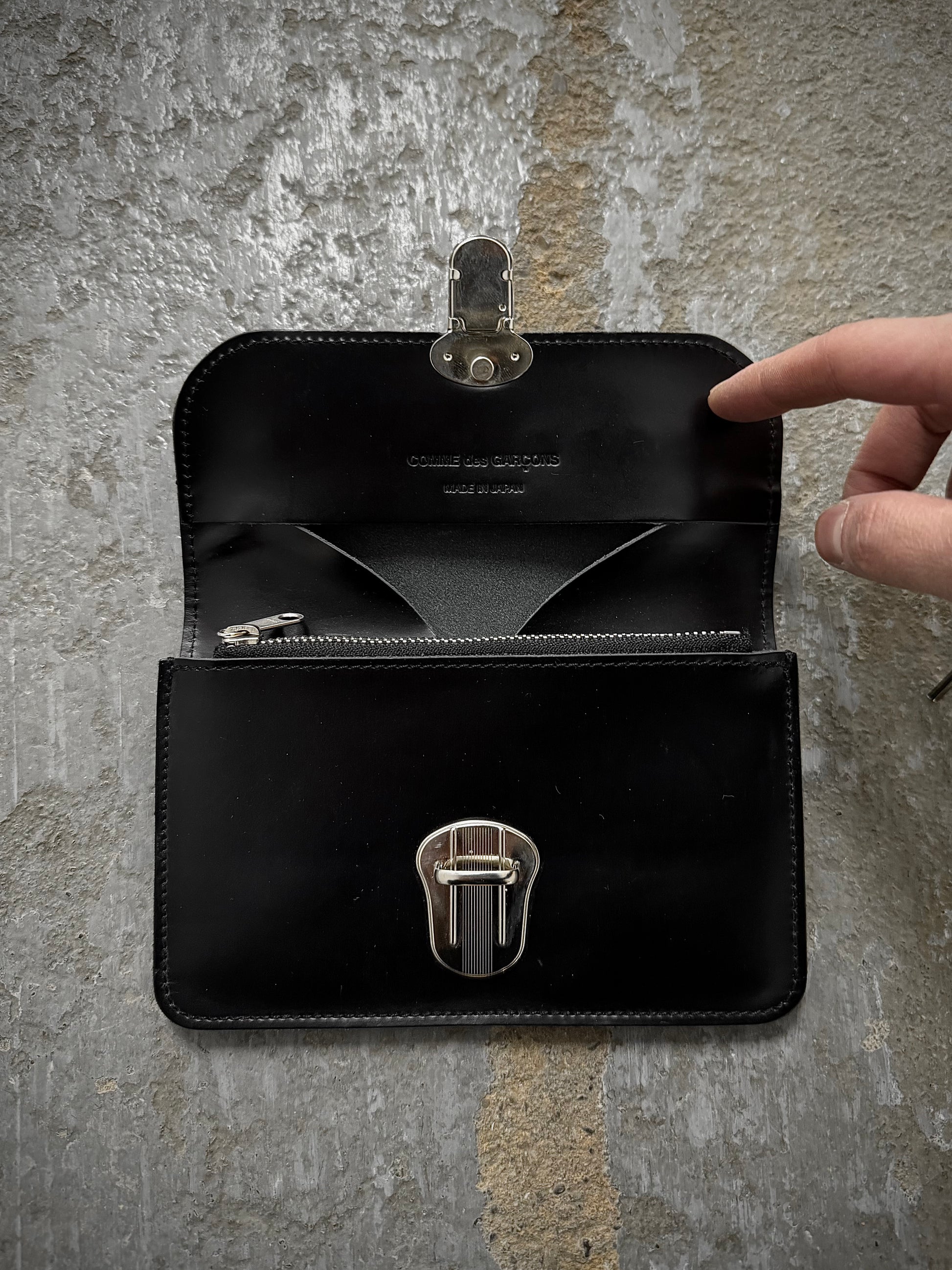 COMME des GARÇONS SS23 Studded Cow Leather Wallet detail | DRIEW GARMENTS
