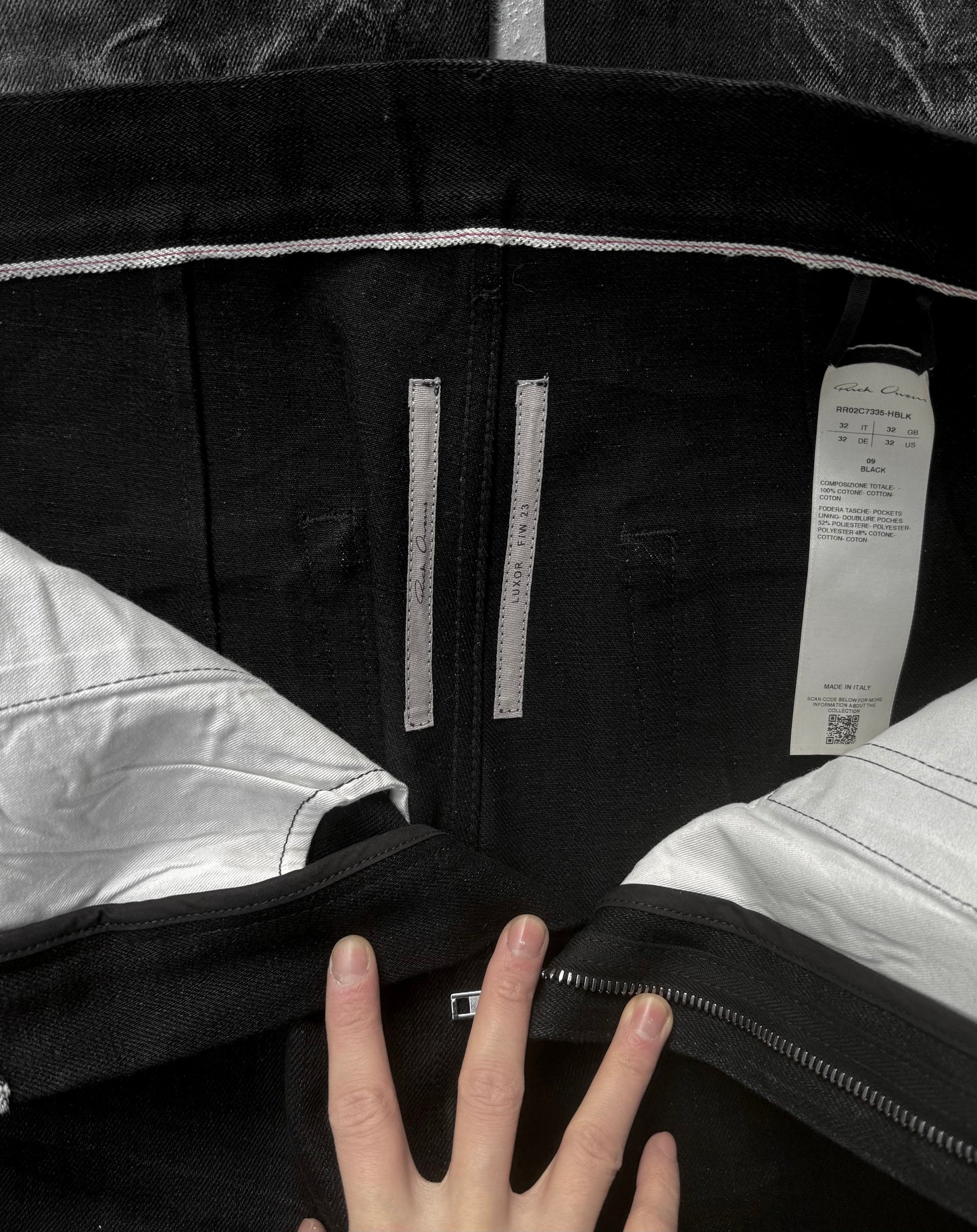 Rick Owens AW23 "LUXOR" Bolan Bootcut 16oz Selvedge Denim