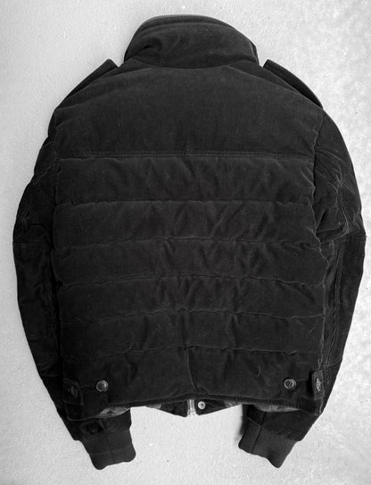 Saint Laurent Paris AW17 'BAD LIEUTENANT' Concealed Hooded Corduroy Puffer Jacket