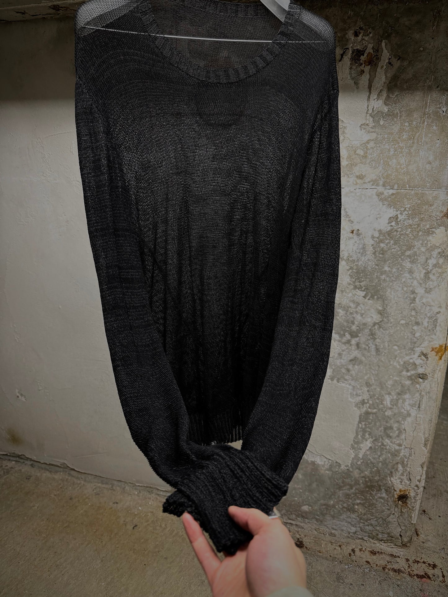 DEEPTI Collection °022-023 'K-164 LUX-96L' Reflective Longsleeve Knit detail | DRIEW GARMENTS