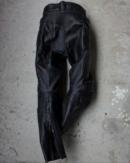 Kadoya 00s Cowhide Leather Padded Motorcycle Pants