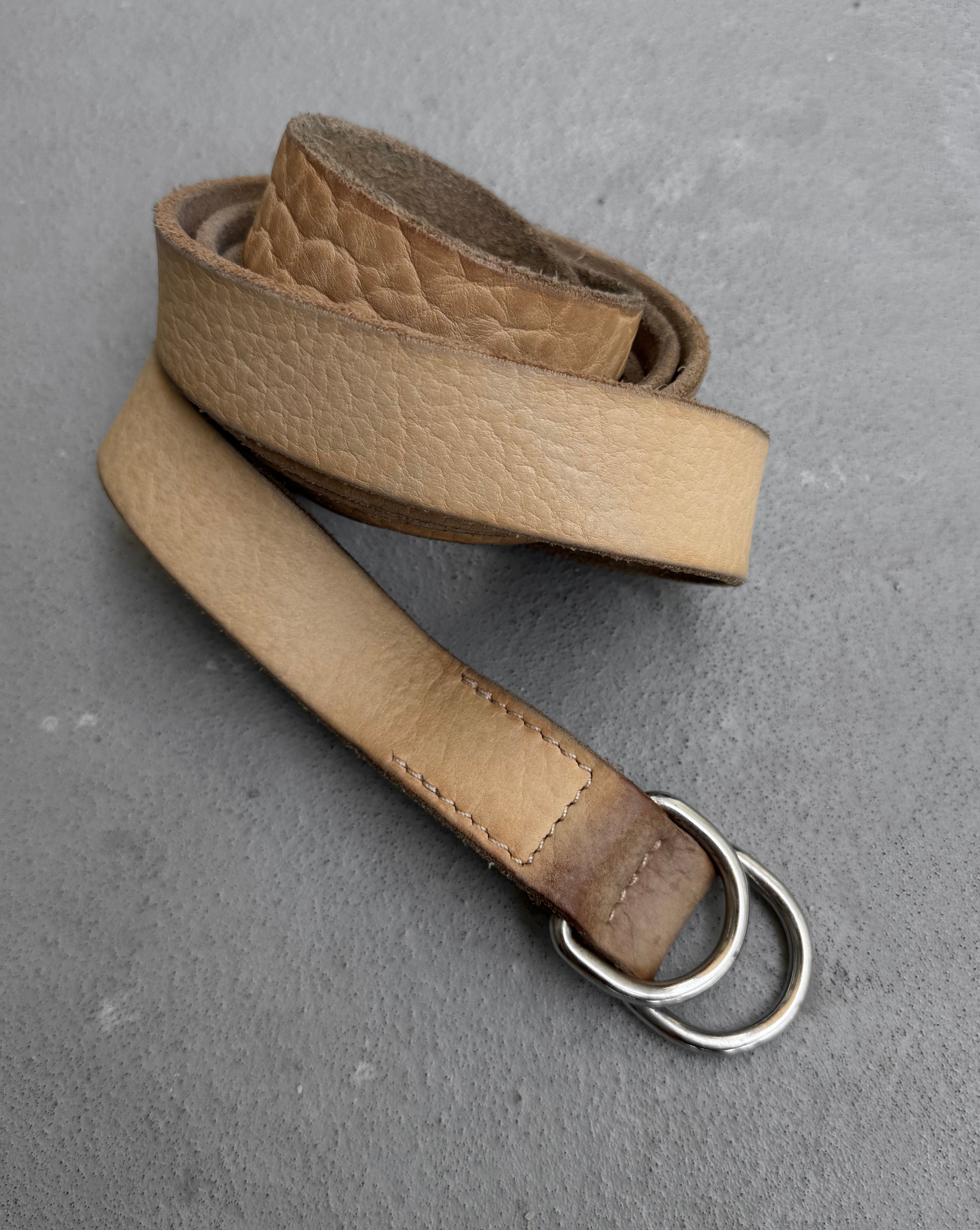 小物 GUIDI LEATHER BELT WITH BUCKLE BISON GUIDI BISON LEATHER BELT WITH BUCKLE(BLT16)