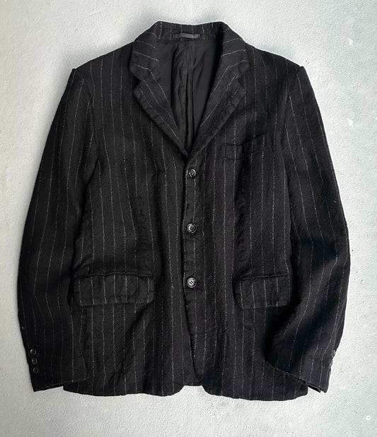 COMME des GARÇONS HOMME AW07 Boiled Wool Pinstripe Blazer