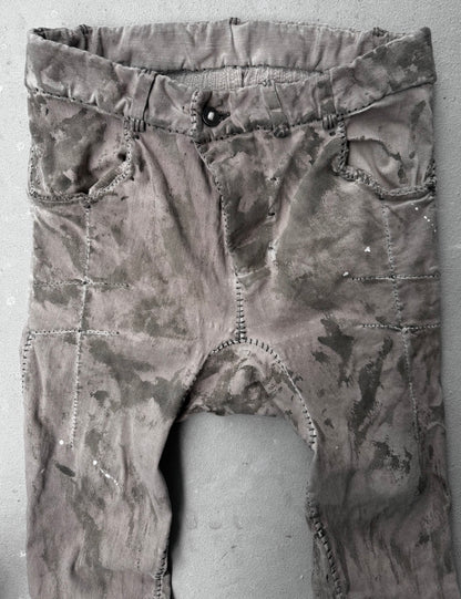 Boris Bidjan Saberi AW24 ‘P13-HS-TF F1939’ Dirty Light Carbon Nickel-pressed Hand Stitch Denim