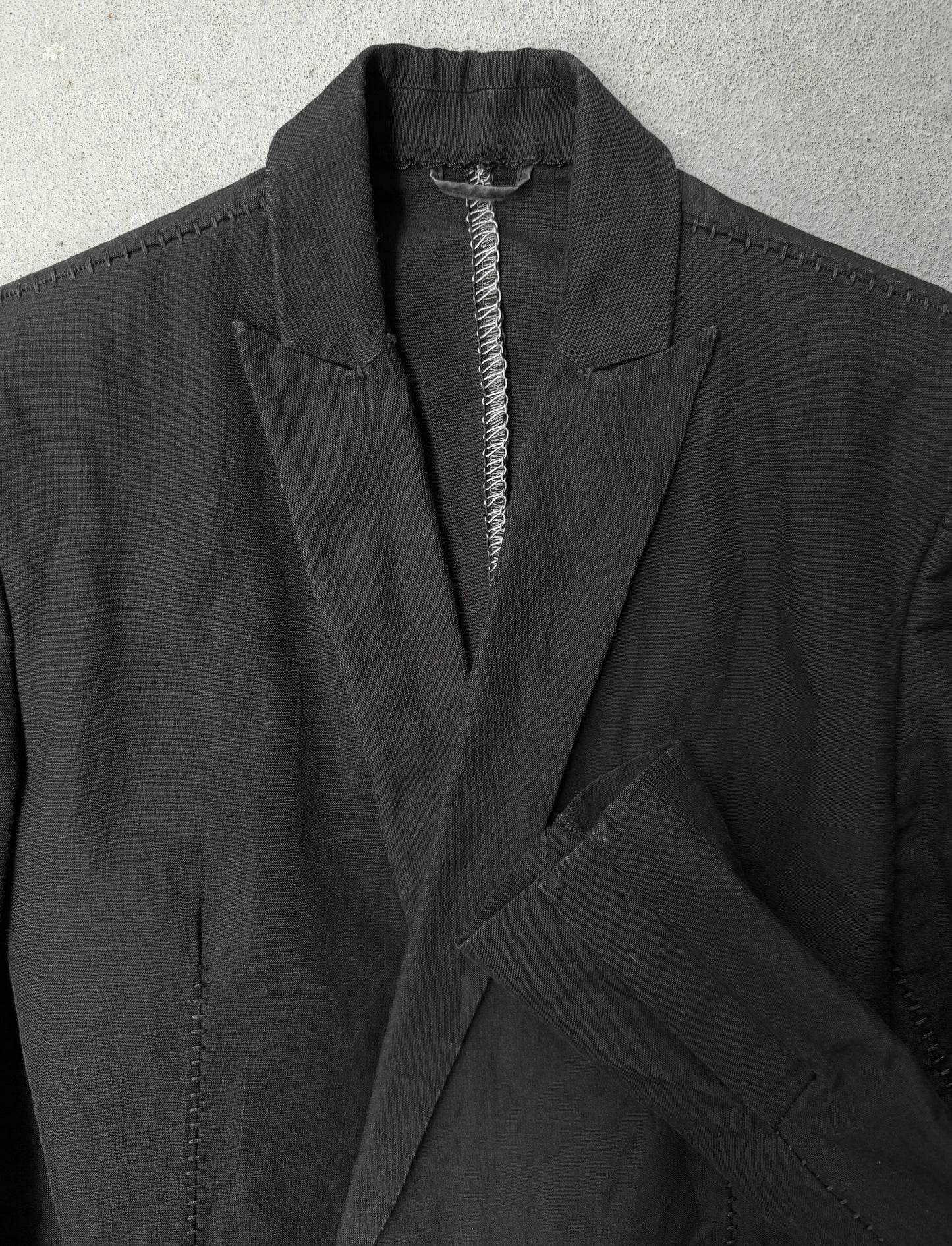 Leopold Bossert SS17 Overlock Stitch Classic Suit Jacket