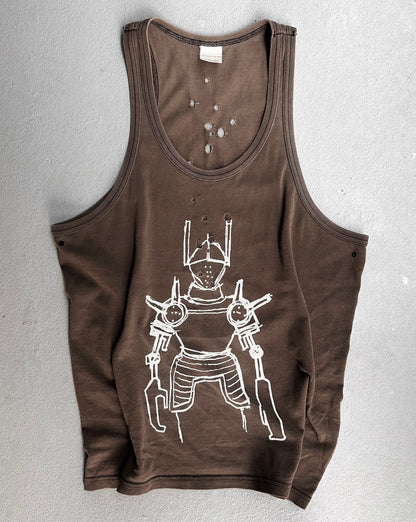 Number (N)ine SS01 “Time Migration” ‘Knight’ Bullet Holes Tank-Top