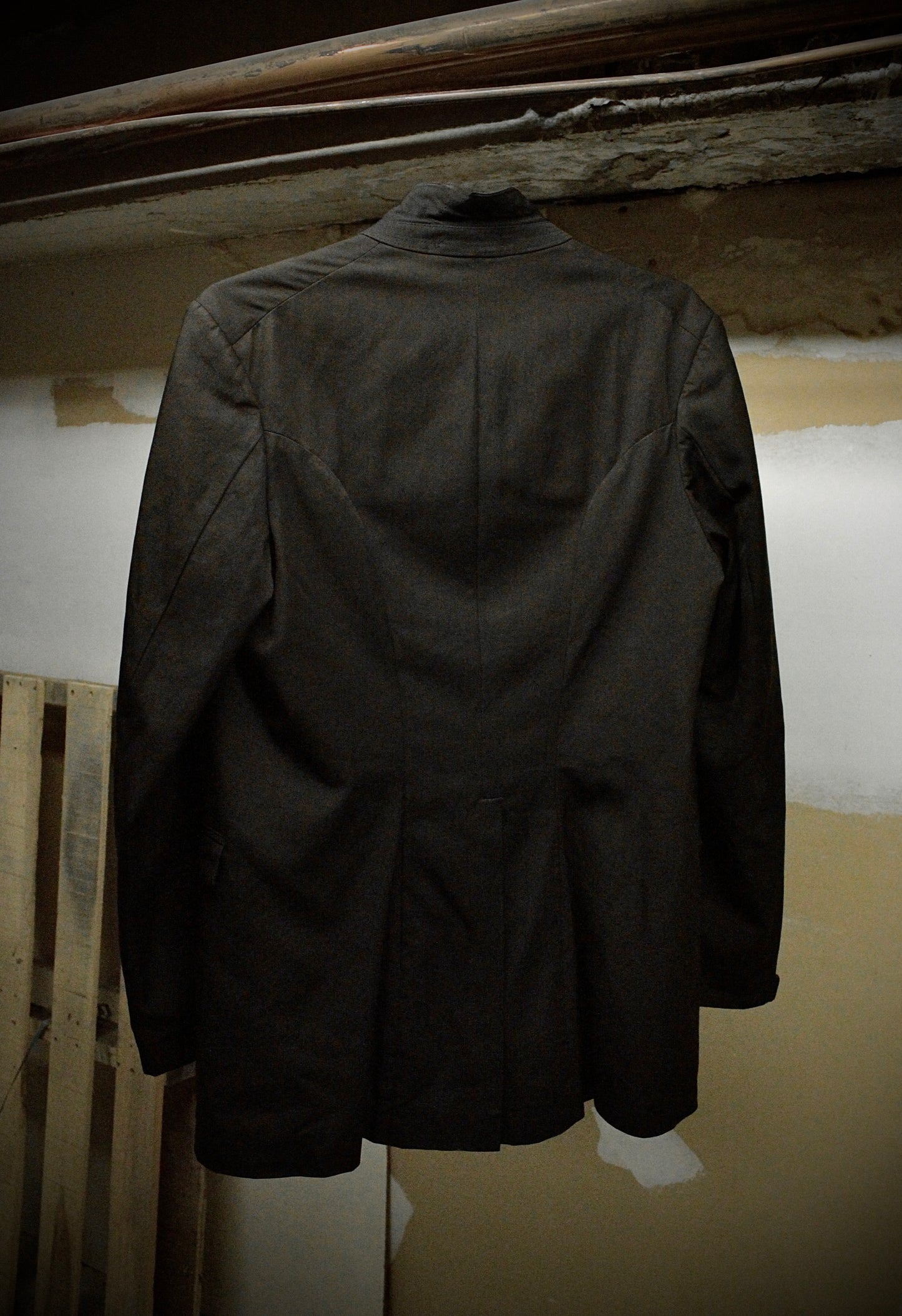 COMME des GARÇONS HOMME PLUS AW12 Dark Brown Victorian Wool Chore Coat