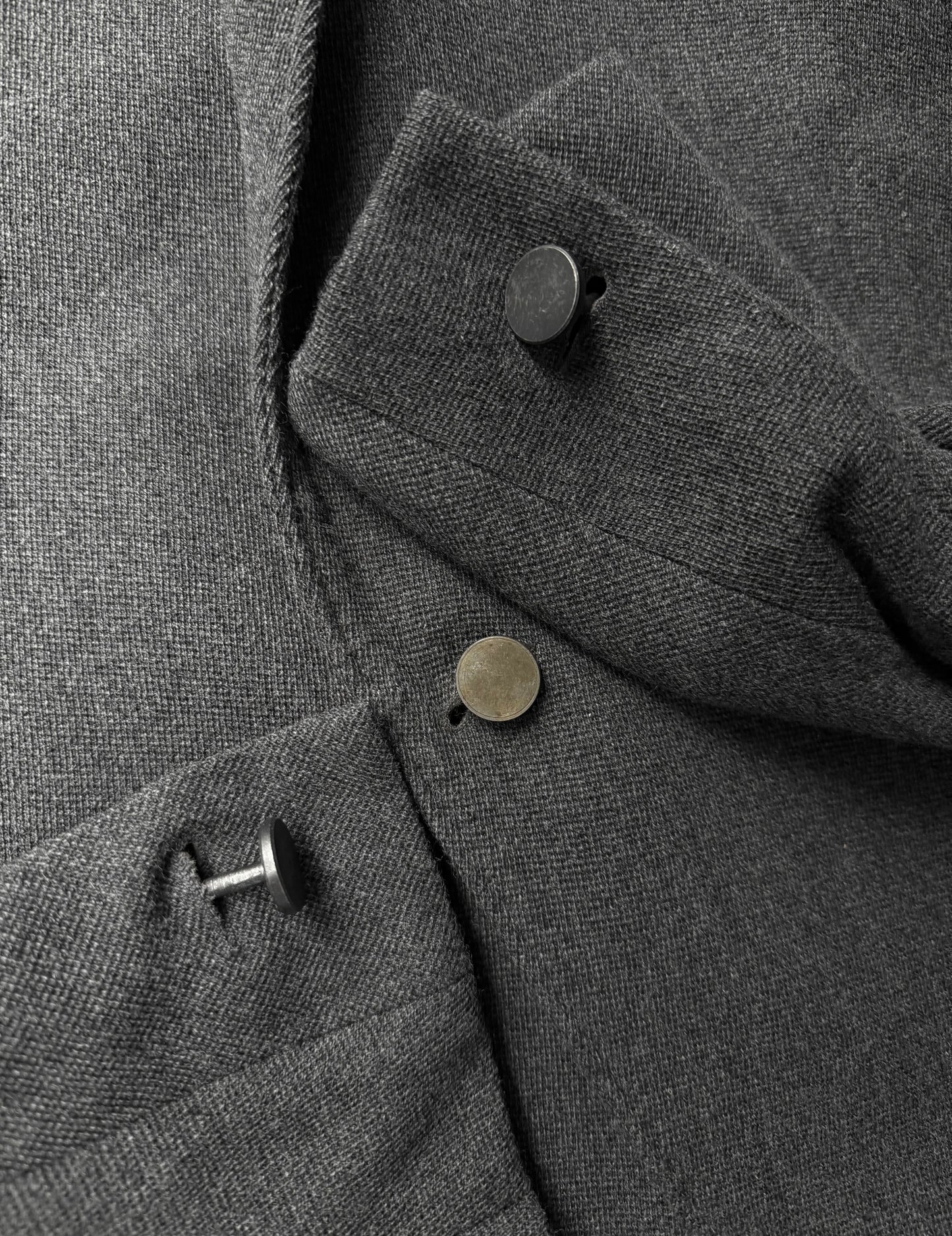 Boris Bidjan Saberi AW13-14 'SUIT2-F1115' Dark Grey Tape Seam Shawl Collar Blazer