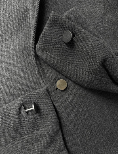 Boris Bidjan Saberi AW13-14 'SUIT2-F1115' Dark Grey Tape Seam Shawl Collar Blazer