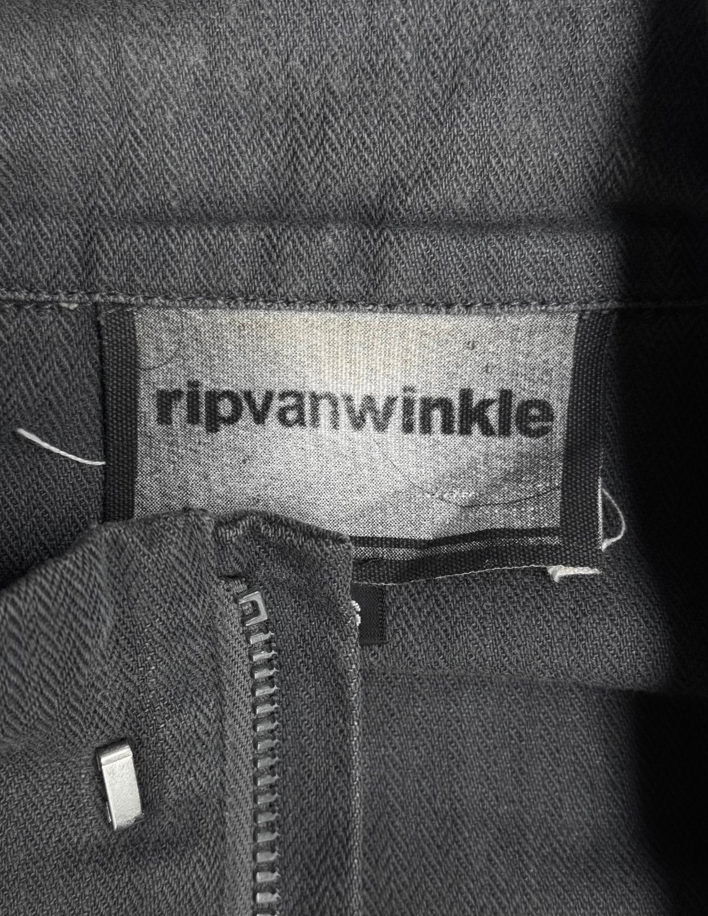 RipVanWinkle Early 00 Faded Zip-up Track Bomber Jacket